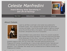 Tablet Screenshot of celestemanfredini.com